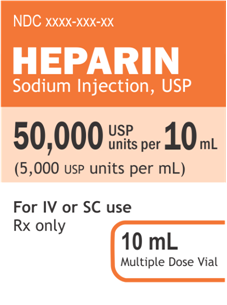 Revised Heparin Label